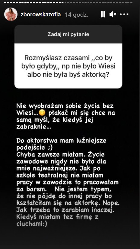 Zofia Zborowska odpowiadała na pytania fanów 