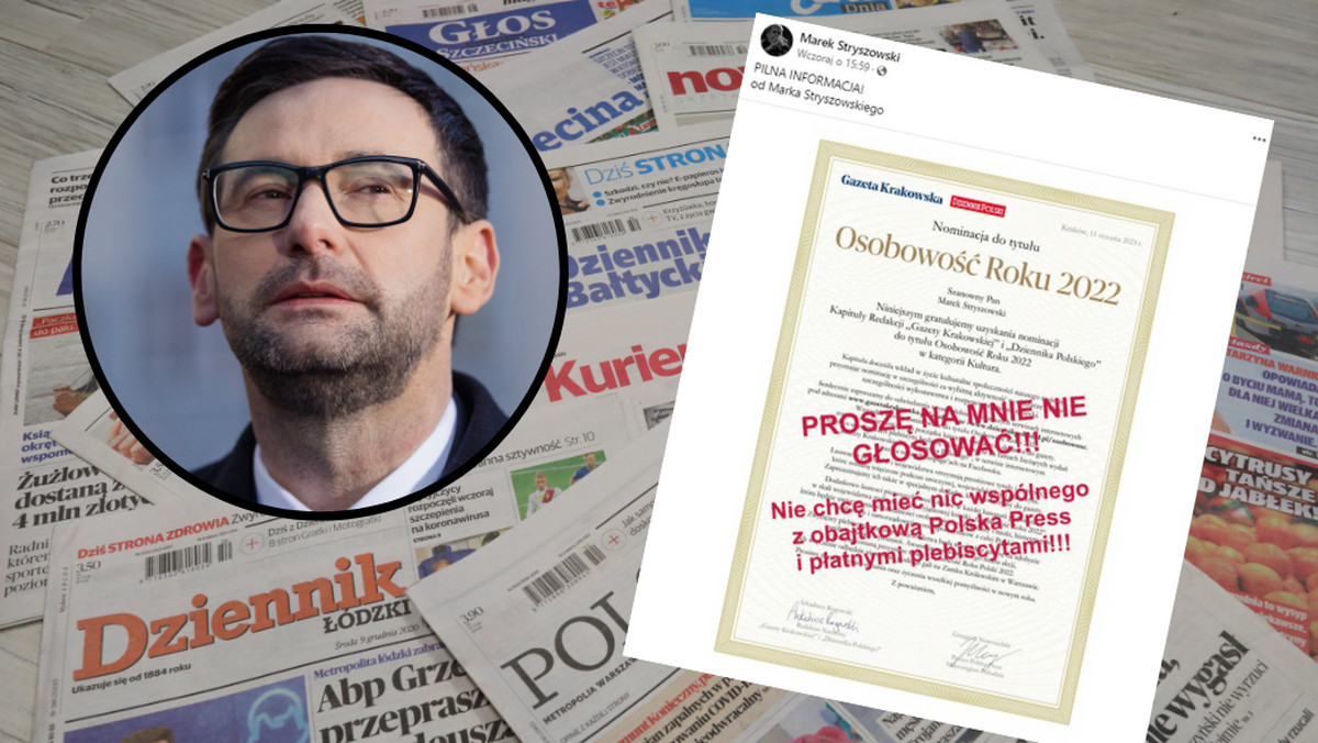 Nominowani wycofują się z plebiscytu Polska Press. "Lepiej dać na WOŚP"