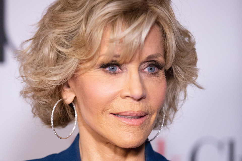 Jane Fonda na premierze filmu "Pozycja obowiązkowa" w Sydney