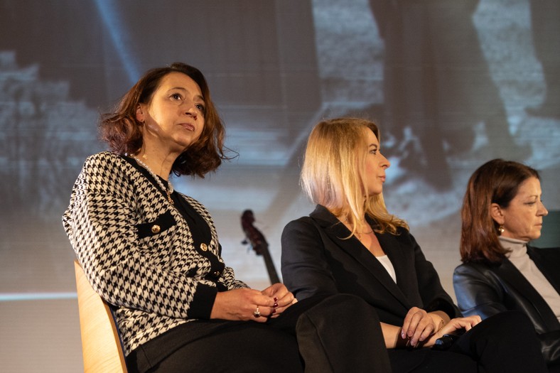 Marta Bizoń na spotkaniu wokół "Listy Schindlera" w kinie Kijów