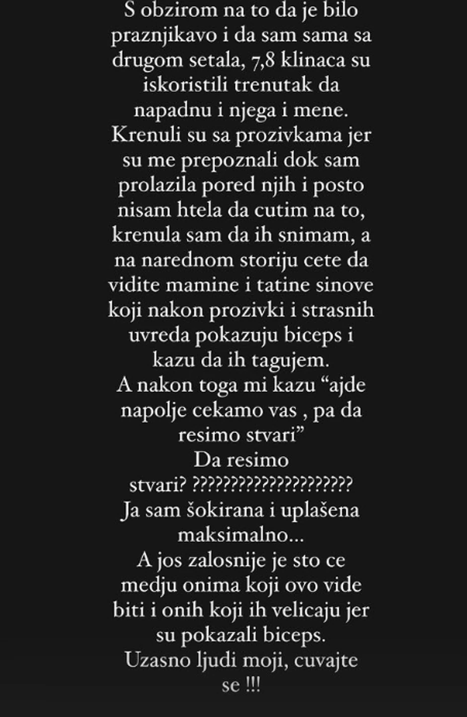 Mahrina napadnuta u tržnom centru