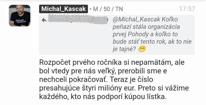 9 Koľko stojí Pohoda?