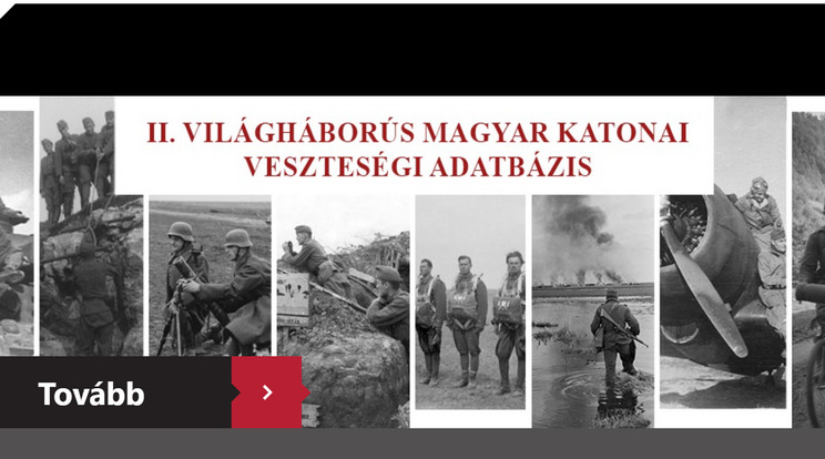 Az adatbázisban bárki utánanézhet, az ő felmenői is a hősi halottak között vannak-e. / Fotó: Screenshot/ Hadtörténeti Intézed és Múzeum 