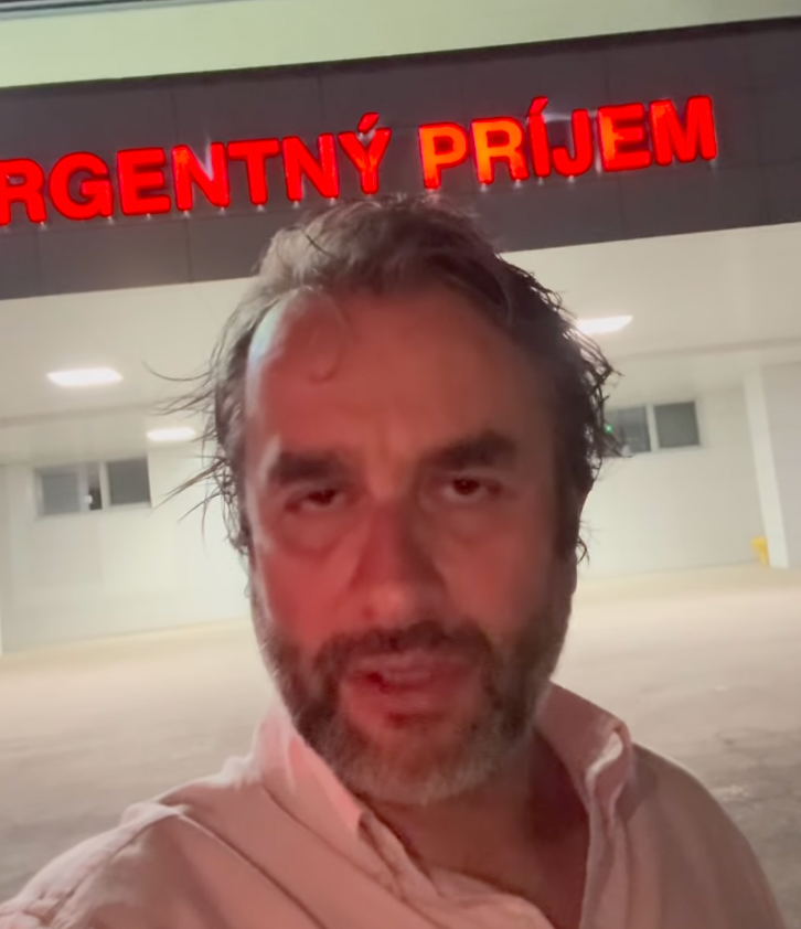 Vlado Kobielsky po čakaní na pohotovosti.