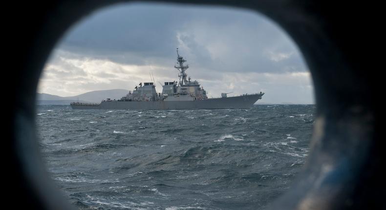 The guided-missile destroyer USS Arleigh Burke.US Navy photo/Petty Officer 3rd Class Scott Pittman