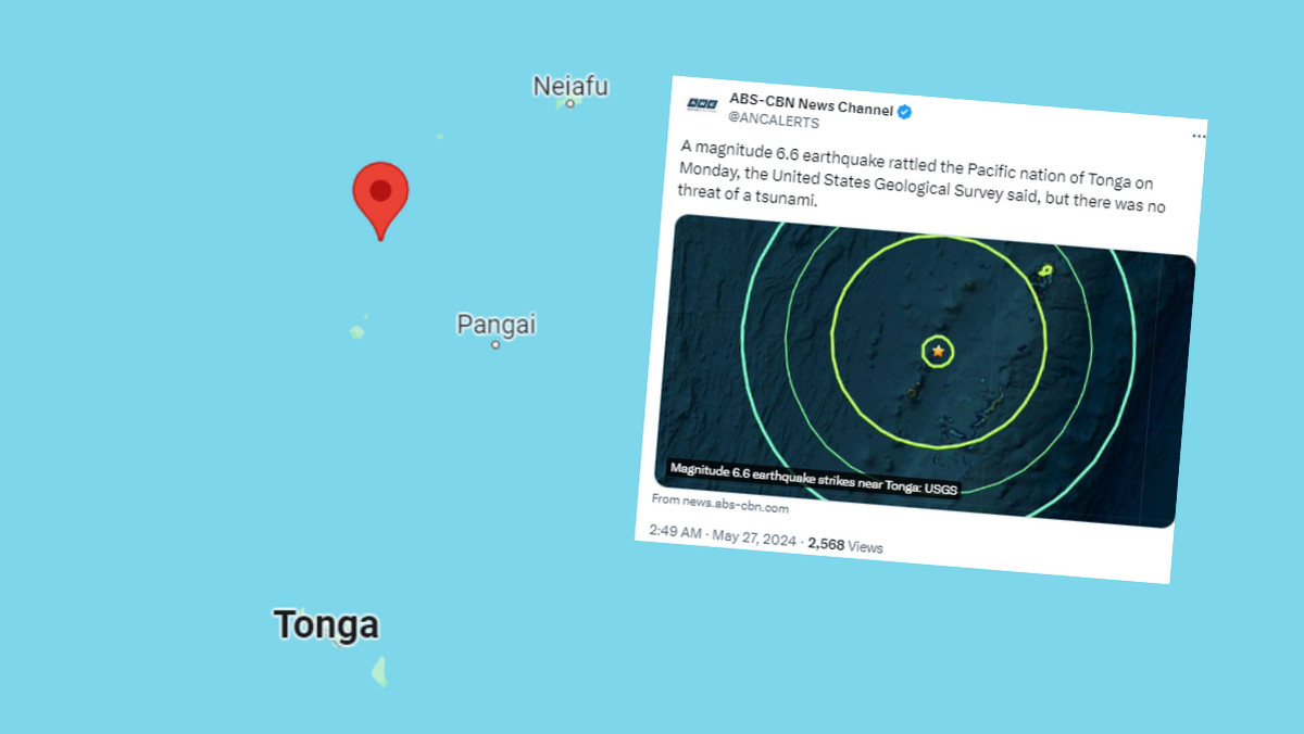 Silne trzęsienie pod dnem Pacyfiku. Wstrząsy na dużej głębokości