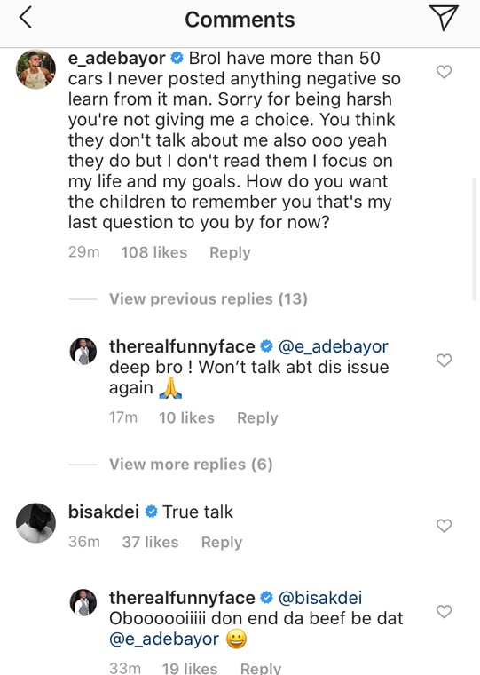 Funny Face's comment