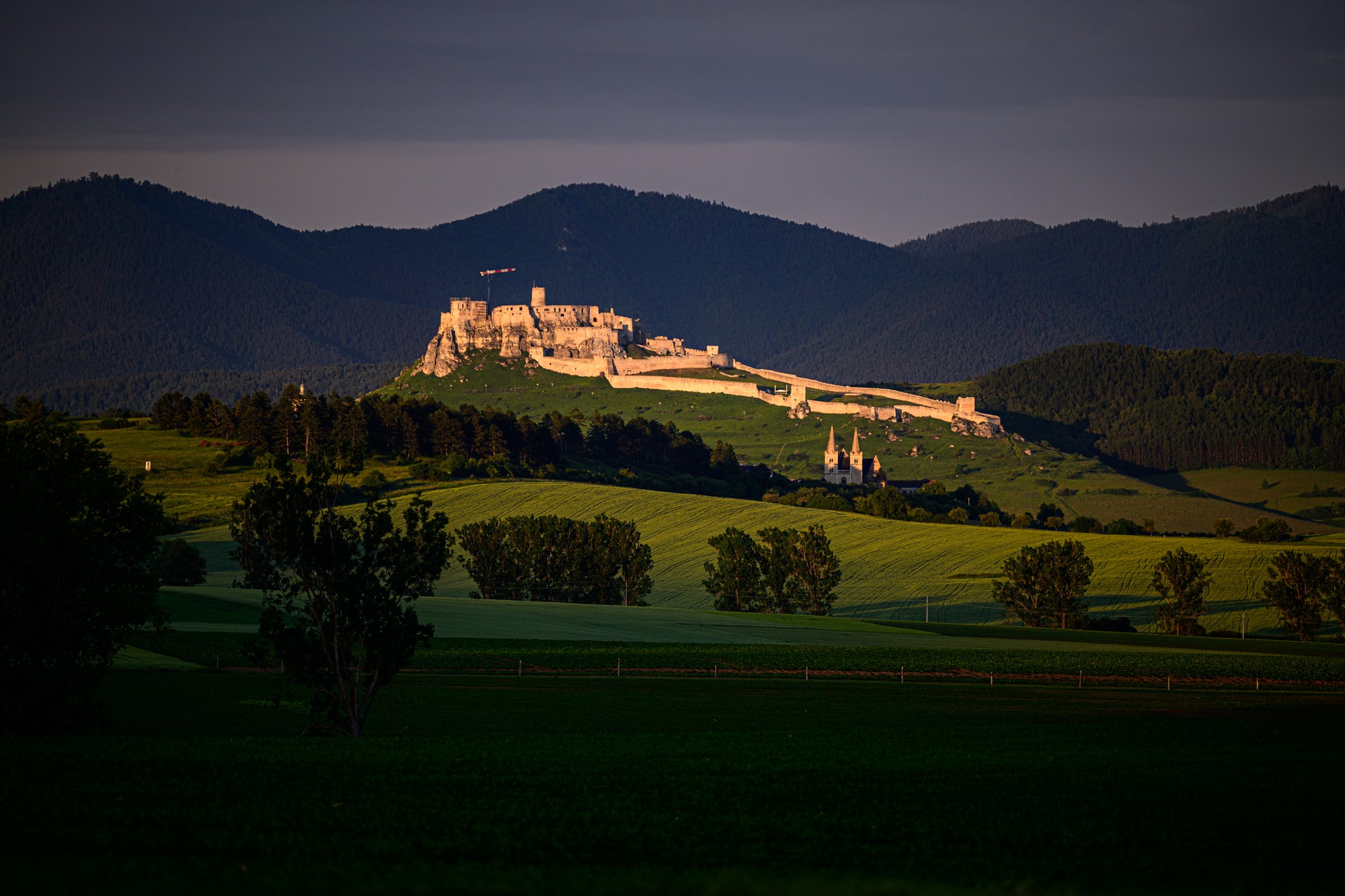 Pohľad na Spišský hrad.