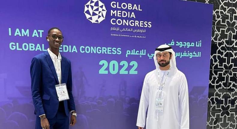 L'influenceur sénégalais Malaw Pikine au Global Media Congress 2022