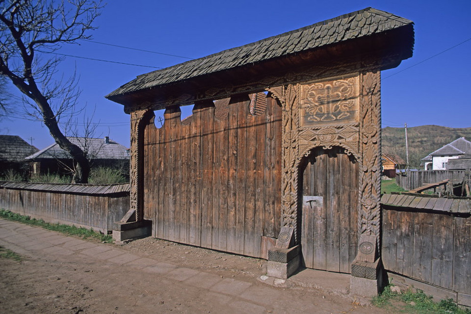 Ieud - tradycyjna brama drewniana z Maramuresz