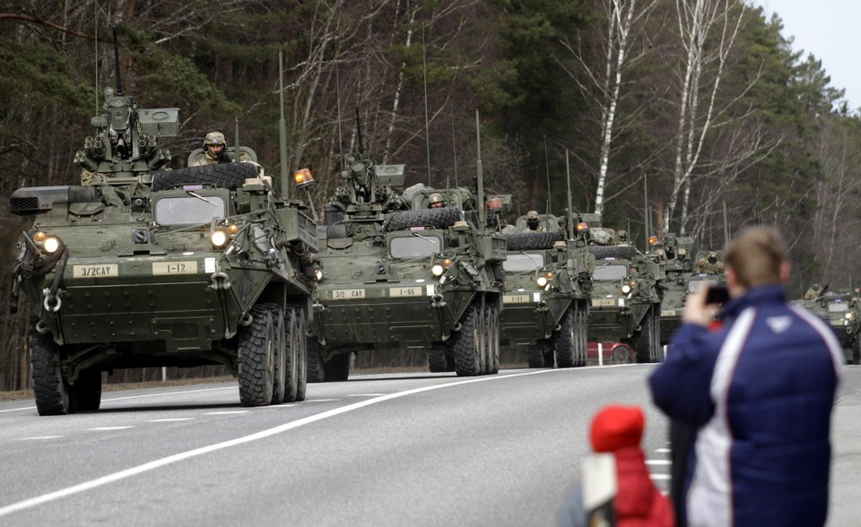 LATVIA USA MILITARY CONVOY (US Army Dragoon Ride through Europeean countries)