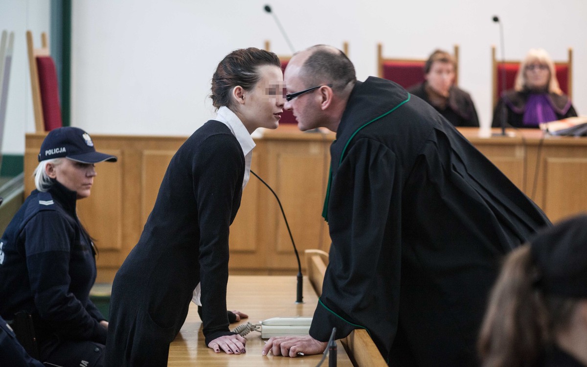 Katarzyna W. i jej obrońca Arkadiusz Ludwiczak