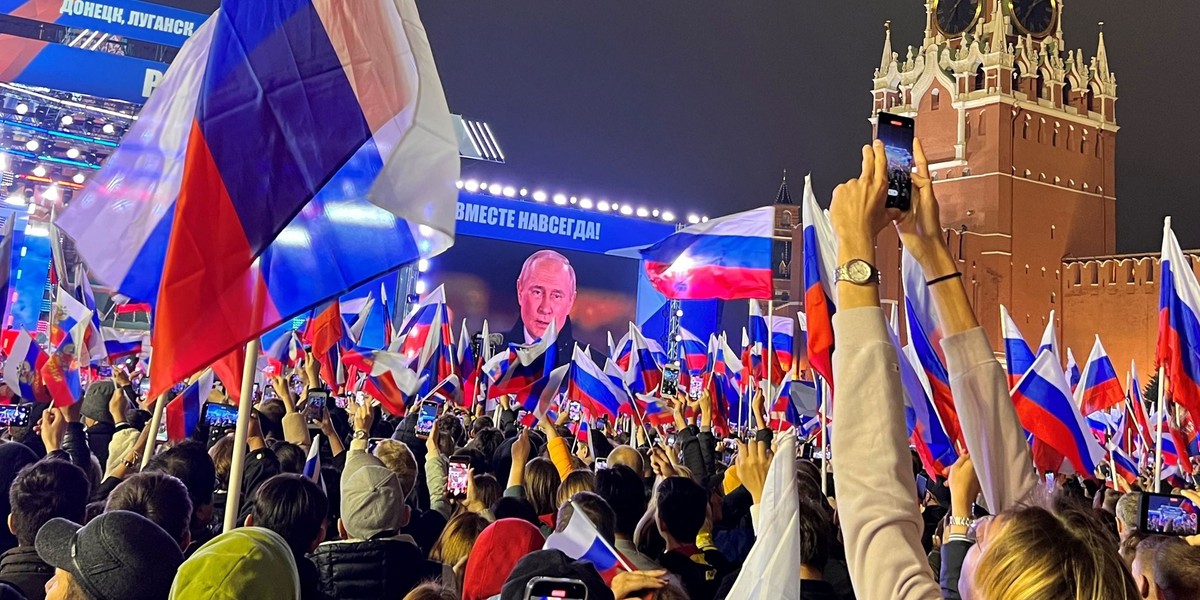 Sceny jak z koszmaru. Tak Rosjanie reagują na orędzie Putina.