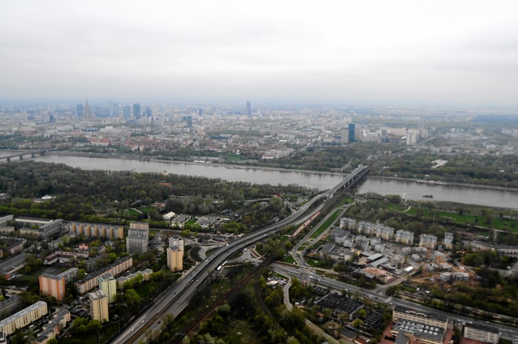 Rondo Starzyńskiego z lotu ptaka