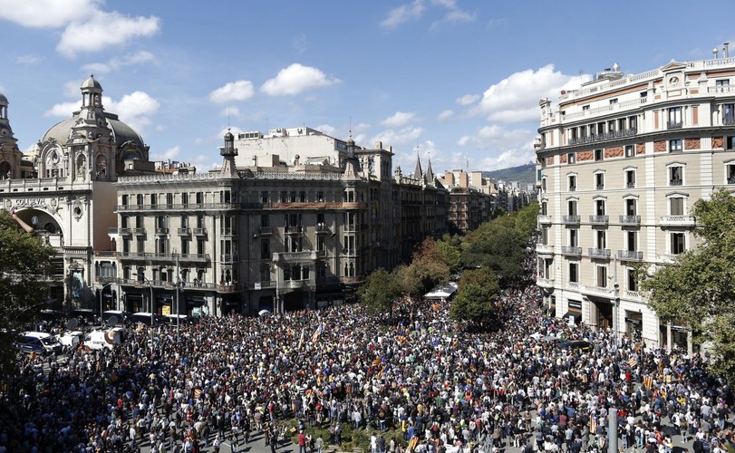 Protesty w Barcelonie