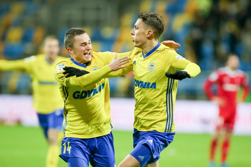 Pilka nozna. Ekstraklasa. Arka Gdynia - Gornik Zabrze. 12.12.2017