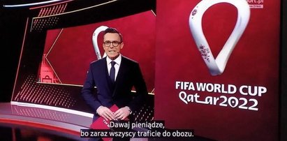 Straszna wpadka w TVP na start mundialu. Kurzajewski mówił, a napisy groziły ludziom obozem