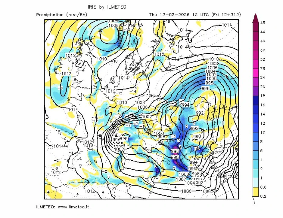 Vremenska prognoza za februar 2026