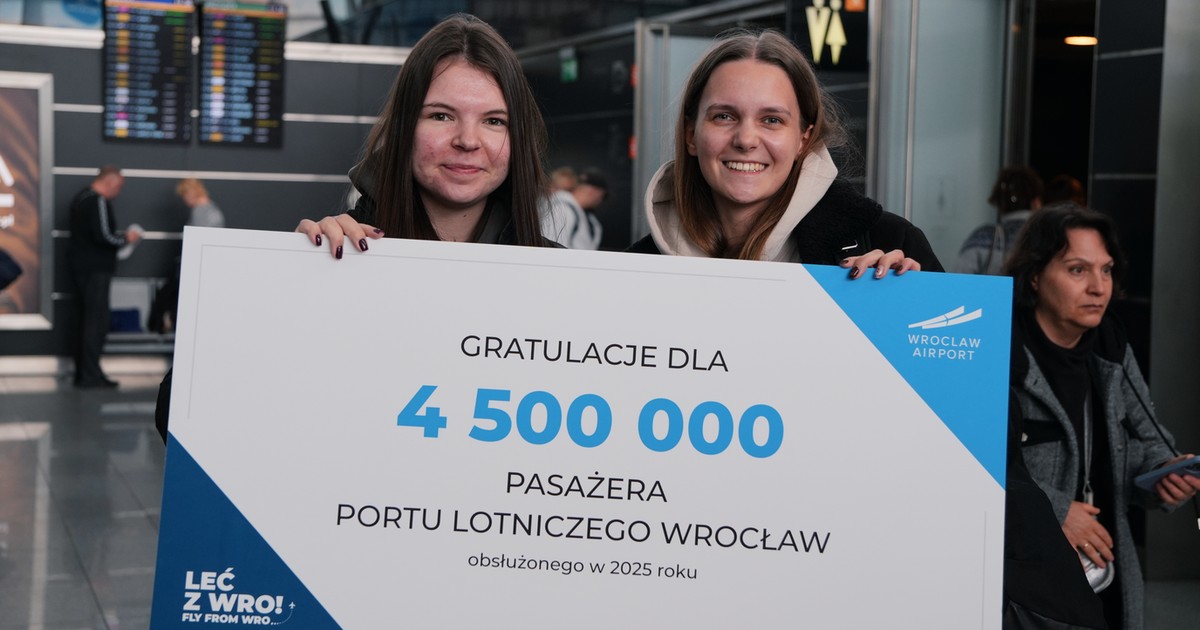 Kolejny rekord! Port Lotniczy Wrocław przywitał pasażera nr 4,5 mln!