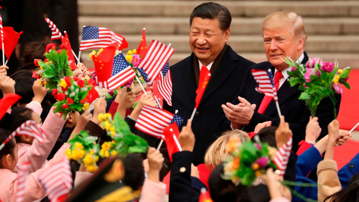Donald Tramp i Si Đinping u Pekingu 9. novembra 2017.