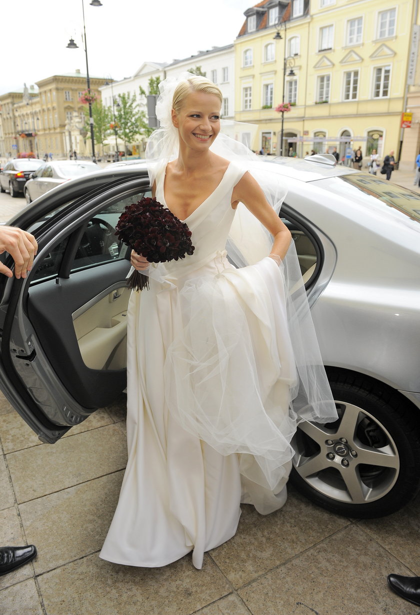 Małgorzata Kożuchowska w sukni ślubnej