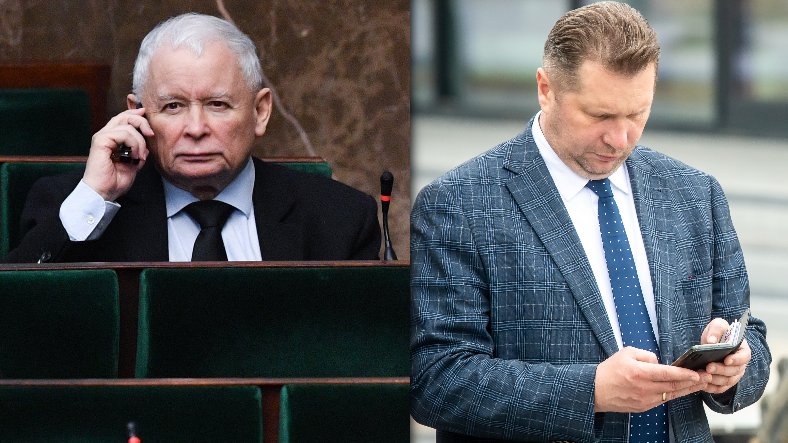 Jarosław Kaczyński i Przemysław Czarnek