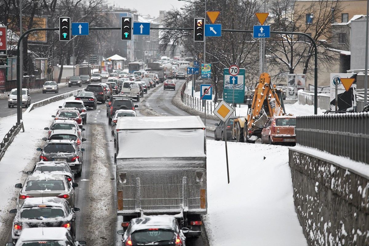 Korek na ul. Konopnickiej w Krakowie