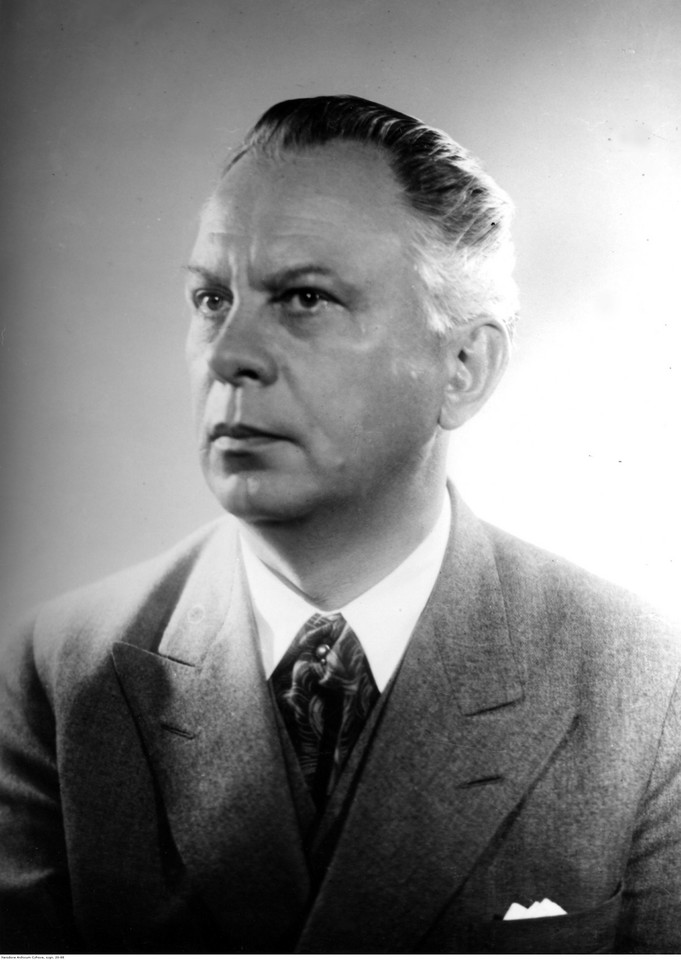 Bohdan Pniewski, profesor UW, architekt (zdjęcie z późnych lat 40.)