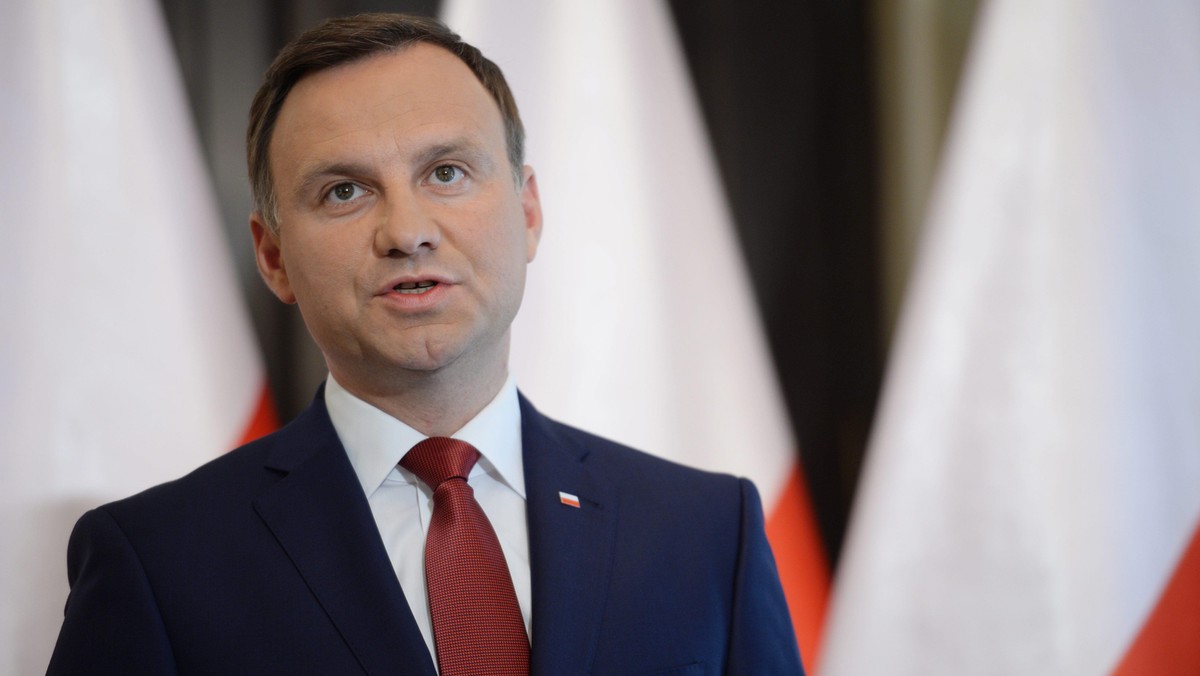 WARSZAWA PREZYDENT ELEKT ANDRZEJ DUDA KONFERENCJA