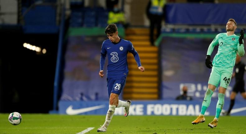 Hat-trick Havertz: Kai Havertz scored his first goals for Chelsea with three in a 6-0 League Cup win over Barnsley