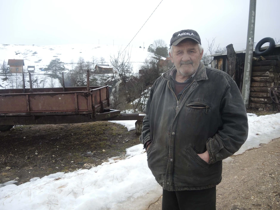 Sreten Piščević, jedan od malobrojnih meštana Semegnjeva