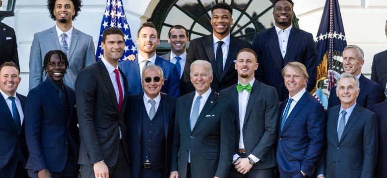 Joe Biden przyjął w Białym Domu koszykarzy Milwaukee Bucks