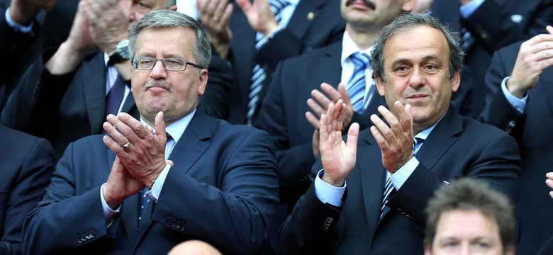 Platini dziękuje Komorowskiemu za Euro 2012