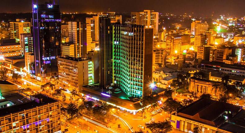 Nairobi City skyline at night [Courtesy]