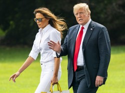 ZDJĘCIA Melanii Trump w tych spodniach nie pozostawiają złudzeń: jej pośladki "udźwigną" każde ubranie!