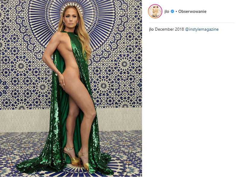 Jennifer Lopez na Instagramie