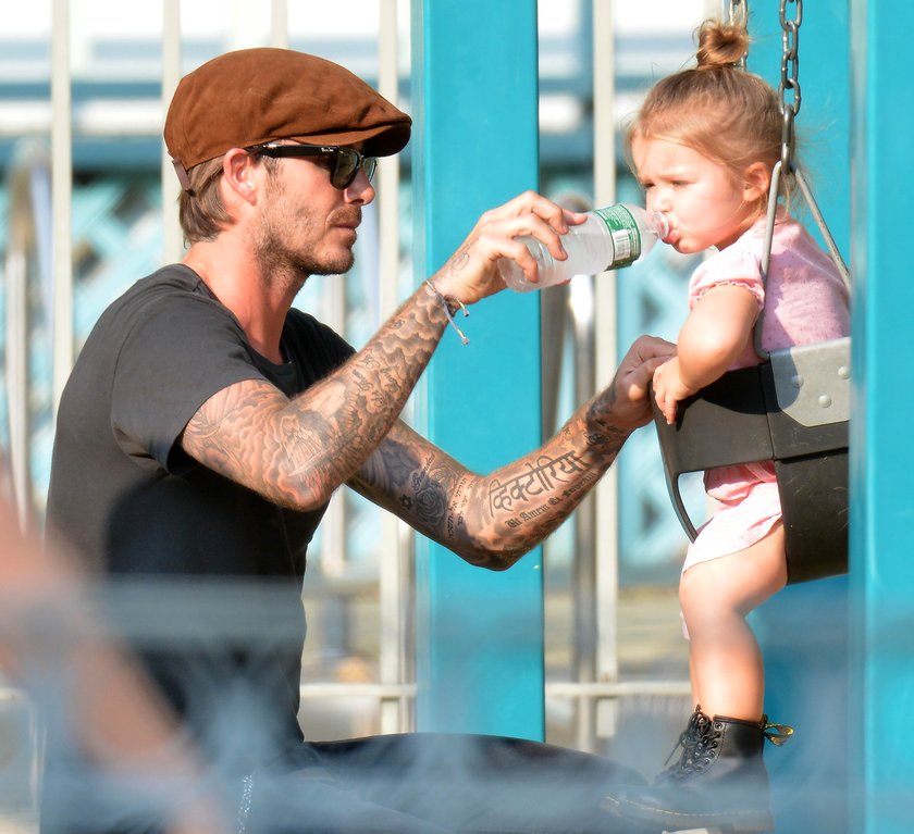 David Beckham z córką Harper Seven