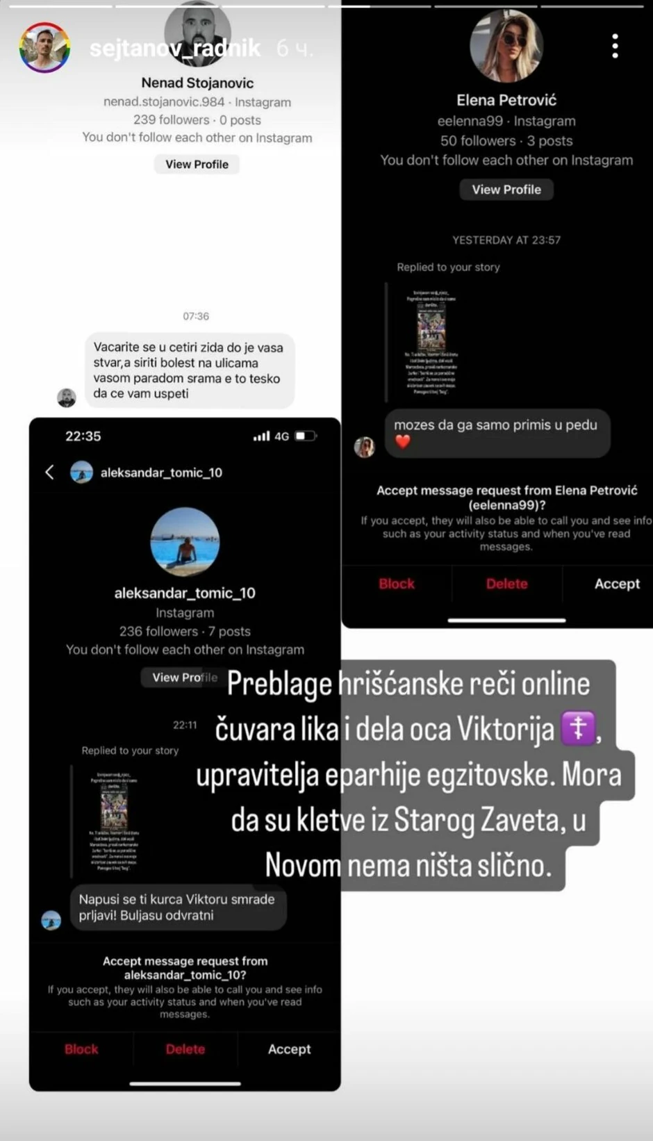 Stevan Filipović dobija pretnje