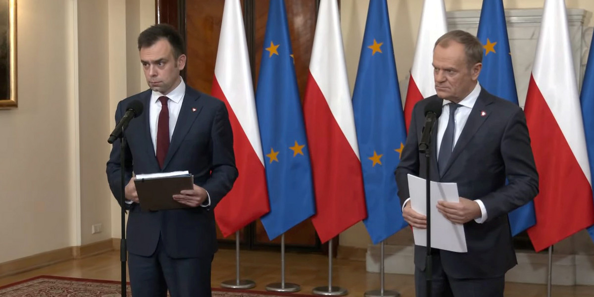 Premier Donald Tusk wraz z ministrem finansów Andrzejem Domańskim przedstawili najważniejsze założenia budżetu na 2024 rok.