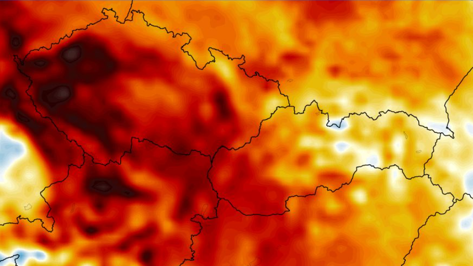 Predpoveď modelu ECMWF na  28. júl. 