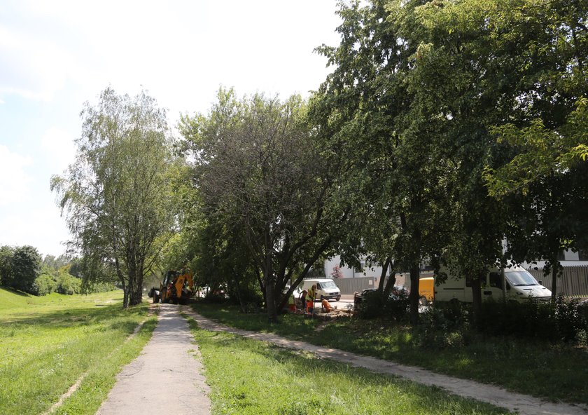 Tutaj zostanie zbudowany parking. Niestety kosztem drzew