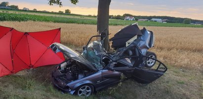 Bmw roztrzaskało się na drzewie. Zginęły dwie osoby. Policja apeluje o pomoc