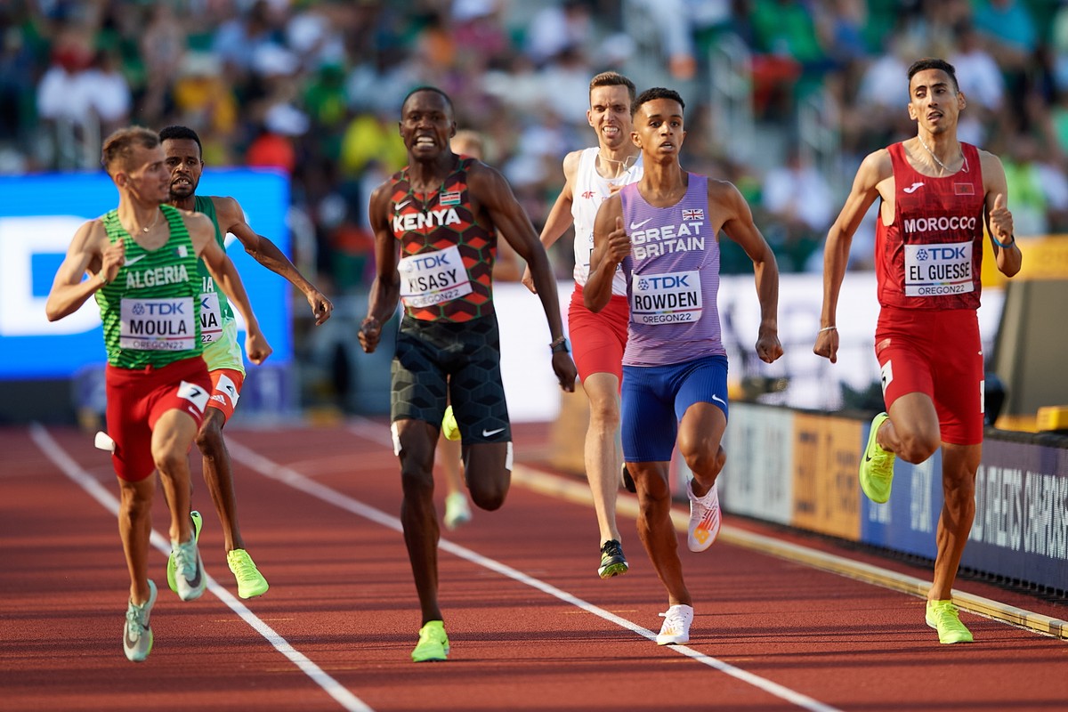 Lekkoatletyczne mistrzostwa świata - Oregon 2022. Polak Patryk Dobek (3P) w kwalifikacyjnym biegu na 800 m