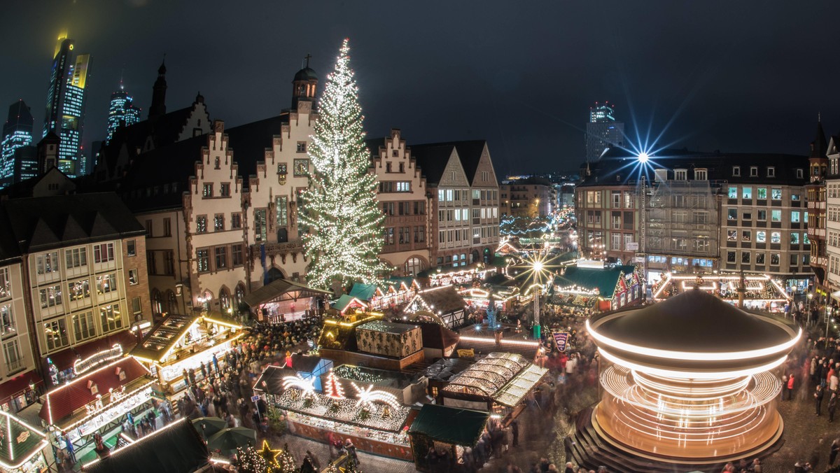 Frankfurt Poczdam Berlin dekoracje iluminacja Boże Narodzenie