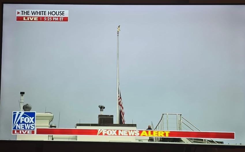 Zastave na polja koplja u Americi