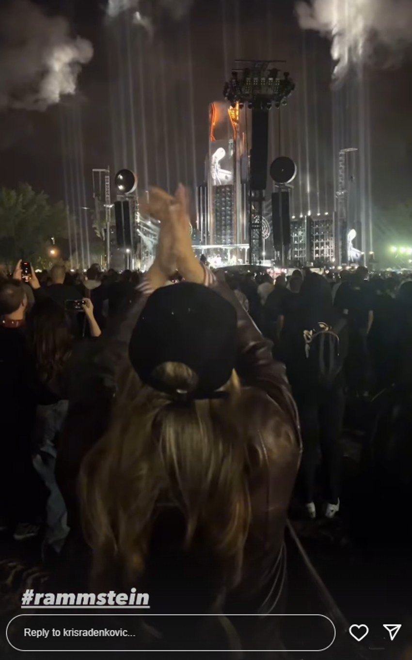 Kristina Radenković na Ramštajnovom koncertu