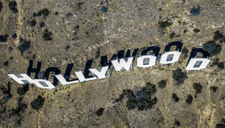 Znak "Hollywood", Los Angeles, USA