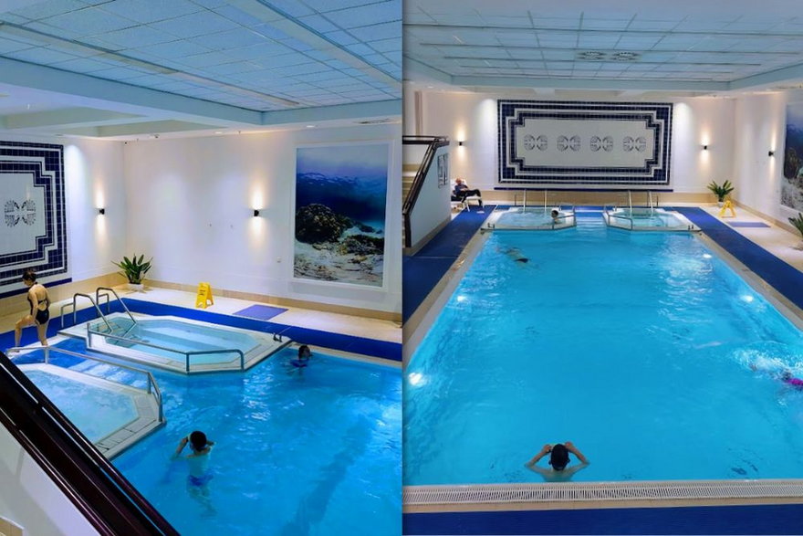 Hotel guests can use the pool