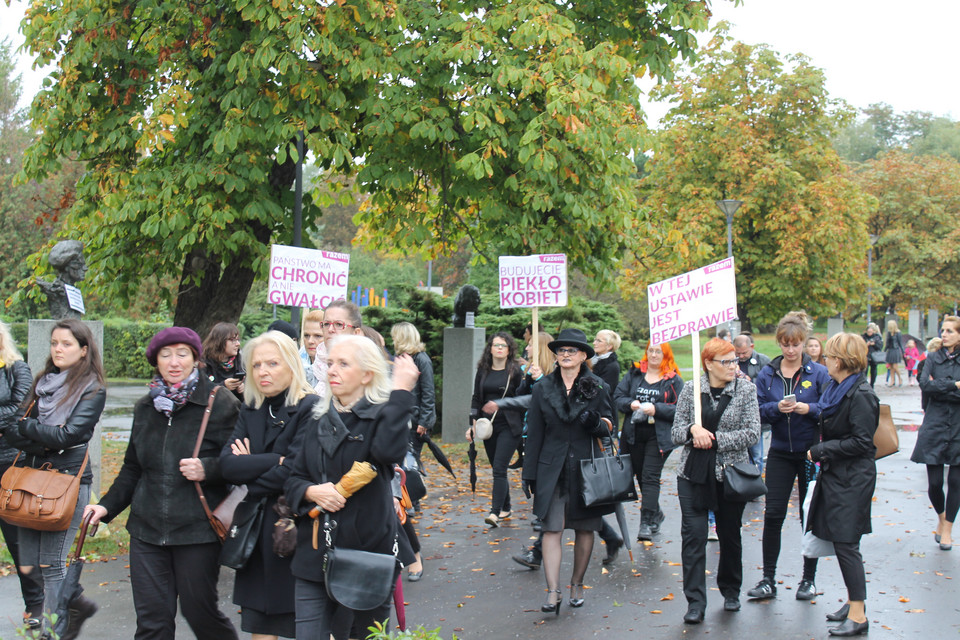 Strajk kobiet w Kielcach