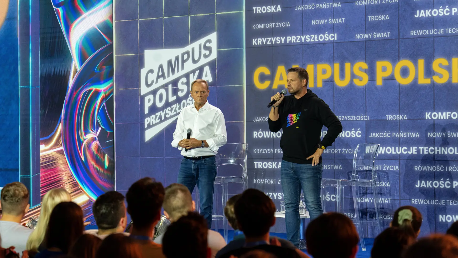 Tusk na Campusie Polska. "Nie podobał mi się ton jego wypowiedzi"